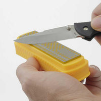 Smith's Sharpening Stone - 4 inch Yellow Coarse Diamond with Stone Cover | SM50924 ,