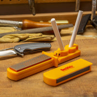 Smith's Tool Sharpener - Pre-Aligned Carbide Blades with Diamond Stone | SMCCD4 ,