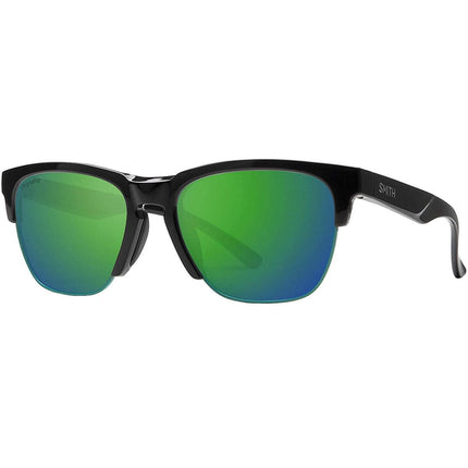 Smith Women's Sunglasses - Haywire Green Lens Black Half-Rim Frame | HAY-0807-MC ,