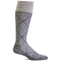 Sockwell Knee High Socks - Full Floral Graduated Compression, Charcoal | SW70W ,
