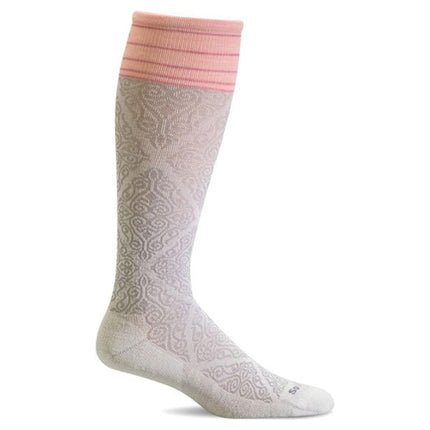Sockwell Knee High Socks - Full Floral Graduated Compression, Natural | SW70W ,