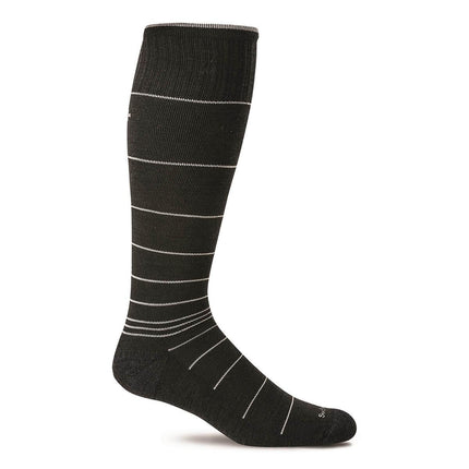 Sockwell Men's Knee High Socks - Circulator Graduated Compression, Black 2 | SW1M ,