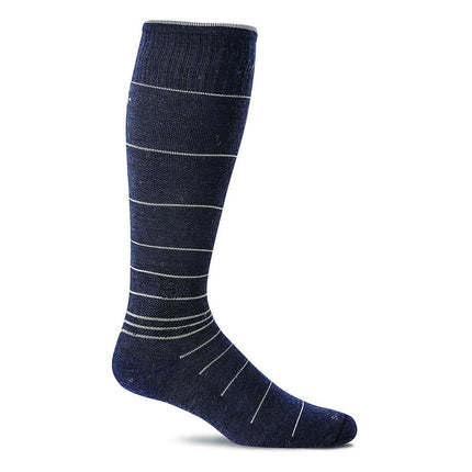 Sockwell Men's Knee High Socks - Circulator Graduated Compression, Navy | SW1M ,