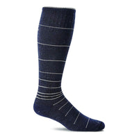 Sockwell Men's Knee High Socks - Circulator Graduated Compression, Navy | SW1M ,
