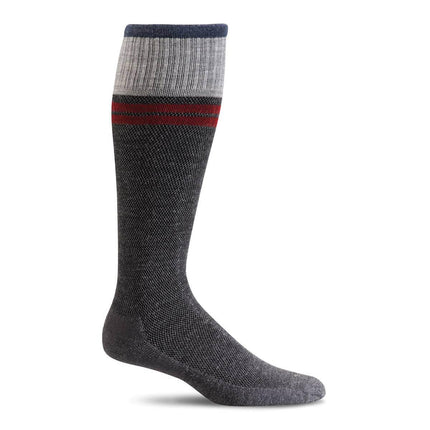 Sockwell Men's Knee High Socks - Sportster Graduated Compression, Charcoal | SW19M ,