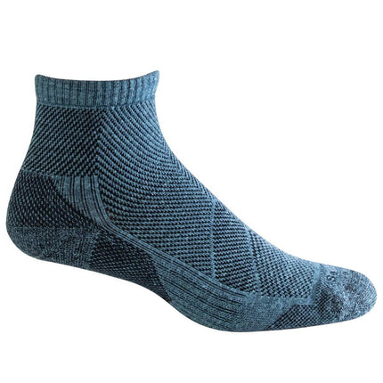 Sockwell Men's Socks - Elevate Quarter Compression, Blue Ridge, L/XL | SW84M-625-LXL ,
