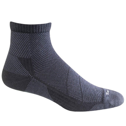 Sockwell Men's Socks - Elevate Quarter Seamless Toe, Black, M/L | SW84M-900-ML ,