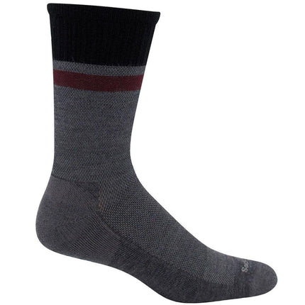 Sockwell Men's Socks - Foothold Compression Cushion, Charcoal, M/L | SW44M-850-ML ,