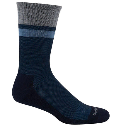 Sockwell Men's Socks - Foothold Graduated Compression, Navy, M/L | SW44M-600-ML ,