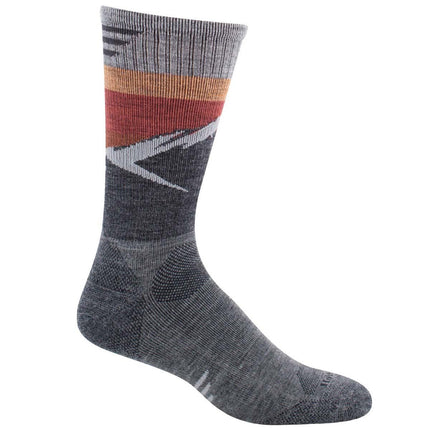 Sockwell Men's Socks - Modern Mountain Crew Compression, Grey, M/L | SW98M-800-ML ,