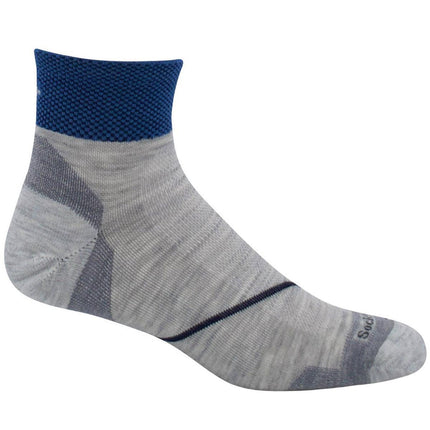 Sockwell Men's Socks - Pulse Quarter Firm Compression, Ash, L/XL | SW87M-805-LXL ,