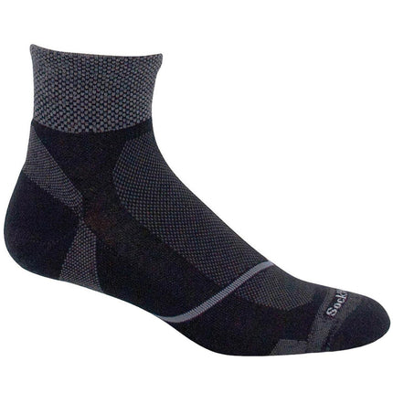 Sockwell Men's Socks - Pulse Quarter Firm Compression, Black, M/L | SW87M-900-ML ,