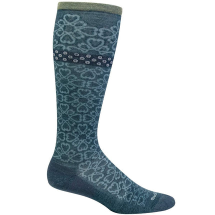 Sockwell Women's Socks - Botanical Ultra Light Cushion, Blue Ridge, S/M | SW43W-625-SM ,