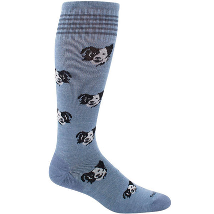 Sockwell Women's Socks - Canine Cuddle Knee-High, Bluestone, S/M | SW97W-660-SM ,