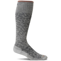 Sockwell Women's Socks - Damask Graduated Compression, Oyster, M/L | SW16W-060-ML ,