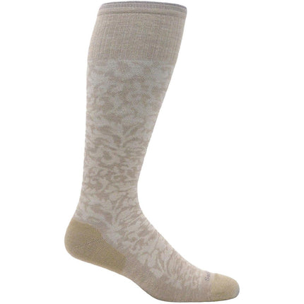 Sockwell Women's Socks - Damask Graduated Compression, Putty, M/L | SW16W-080-ML ,