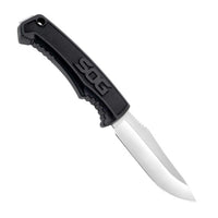 SOG Field Knife - Clip Point Satin Finish Stainless Steel Fixed Blade | FK1001-CP ,