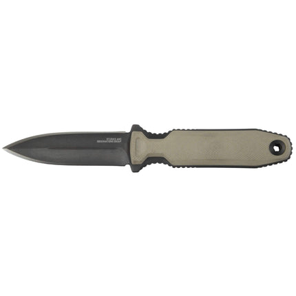 SOG Fixed Knife - Pentagon Fx Plain Blade Black and Grey G10 Handle | 17-61-04-57 ,