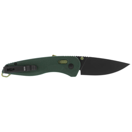 SOG Folding Knife - Aegis AT Drop Point Blade Forest and Moss Handle | 11-41-04-41 ,