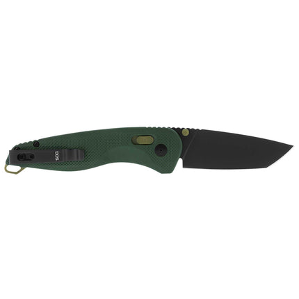 SOG Folding Knife - Aegis AT Stainless Steel Plain Edge Tanto Blade | 11-41-13-41 ,