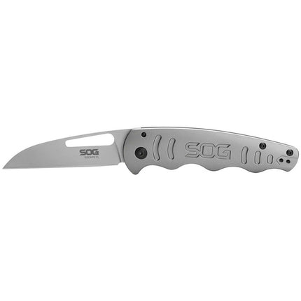 SOG Folding Knife - Escape FL Sheepsfoot Straight Stainless Steel Blade | 14-52-01-57 ,