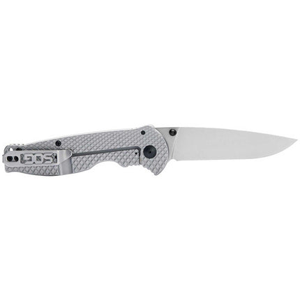SOG Folding Knife - Flash FL Satin Drop Point Stainless Steel Blade | 14-18-01-57 ,