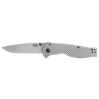 SOG Folding Knife - Flash FL Satin Drop Point Stainless Steel Blade | 14-18-01-57 ,