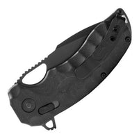 SOG Folding Knife - Kiku XR Black Finish Stainless Steel Tanto Blade | 12-27-02-57 ,
