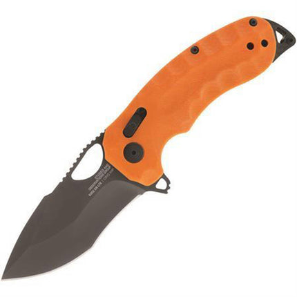 SOG Folding Knife - Kiku XR LTE Black SS Blade with Orange G10 Handle | 12-27-03-57 ,