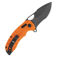 SOG Folding Knife - Kiku XR LTE Black SS Blade with Orange G10 Handle | 12-27-03-57 ,
