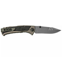 SOG Folding Knife - Sideswipe Bead Blasted Blade Grey Aluminum Handle | SW1011-CP ,