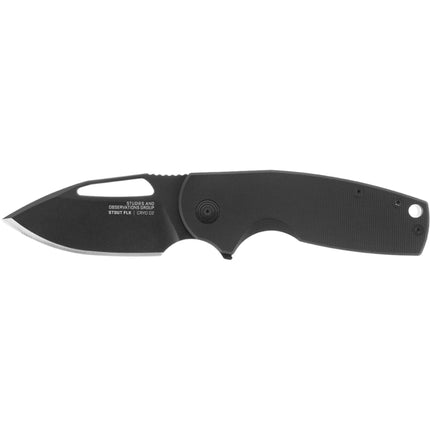 SOG Folding Knife - Stout FLK Black Handle with Frame Lock Mechanism | 14-03-02-57 ,