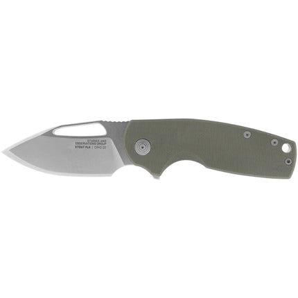 SOG Folding Knife - Stout FLK Green Handle with Frame Lock Mechanism | 14-03-01-57 ,