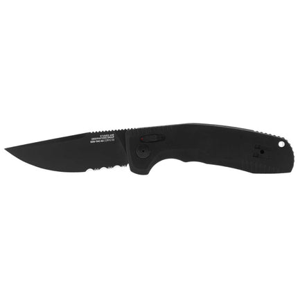 SOG Folding Knife - Tac AU Partially Serrated Edge Cryo D2 Steel Blade | 15-38-02-57 ,