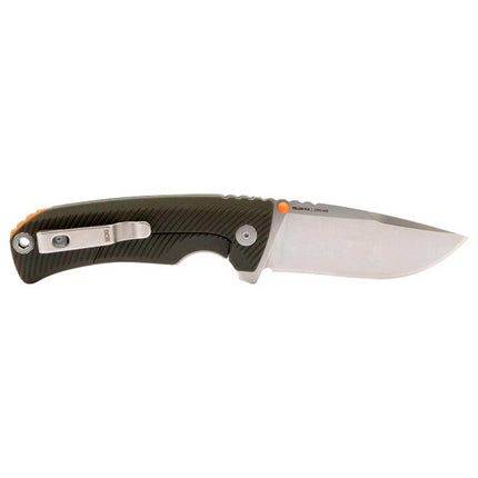 SOG Folding Knife - Tellus FLK Stainless Steel Blade Olive Drab Handle | 14-06-01-43 ,