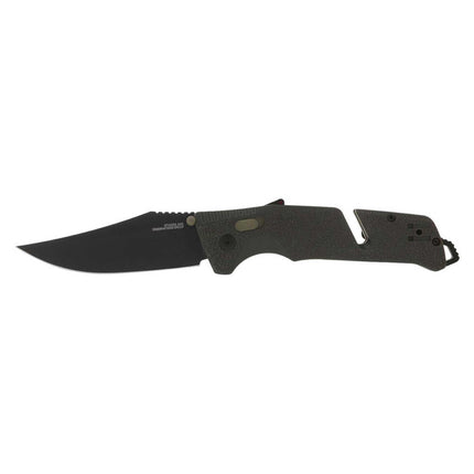SOG Folding Knife - Trident AT Steel Blade with Olive Drab Handle | 11-12-03-41 ,