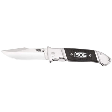 SOG Knife - Clip Point Satin Steel Material Blade G10 Handle, 7.80 Inch | FF38-CP ,