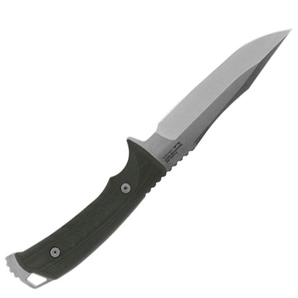 SOG Knife - Pillar Black Canvas Micarta Handle S35VN Stainless Steel Blade | UF1001-BX ,