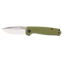 SOG Knife - Terminus SJ OD Green G10 Handle Stainless Steel Blade Folding | TM1004-BX ,