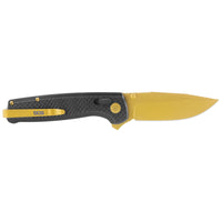 SOG Knife - Terminus XR LTE Black Handle Gold TiNi Steel Blade Folding | TM1033-BX ,