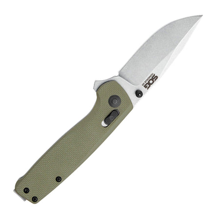 SOG Knife - Terminus XR Olive G10 Handle Stainless Steel Blade Folding | TM1022-BX ,