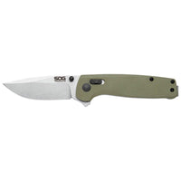 SOG Knife - Terminus XR Olive G10 Handle Stainless Steel Blade Folding | TM1022-BX ,