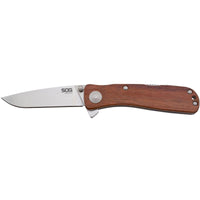 SOG Knife - Twitch II Assisted Opening Steel Blade Rosewood Handle Folding | TWI17-CP ,