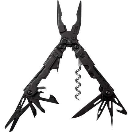 SOG Mini Multi-Tool - PowerPint Black Stainless Steel with 18 Tools | PP1002-CP ,