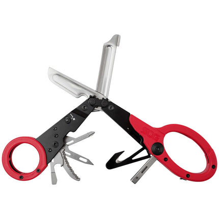 SOG Multi-Tool - Parashears Stainless Steel Blade Red GRN Handle | 23-125-02-43 ,