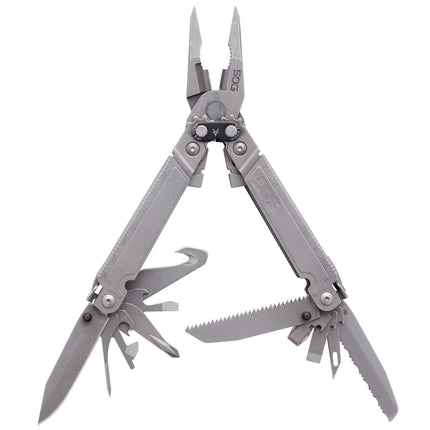 SOG Multi Tool - Poweraccess Assist Stonewashed Finish Stainless Steel | PA3001-CP ,