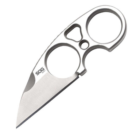 SOG Neck Knife - Snarl Straight Sheepsfoot Satin Stainless Steel Blade | JB01K-CP ,