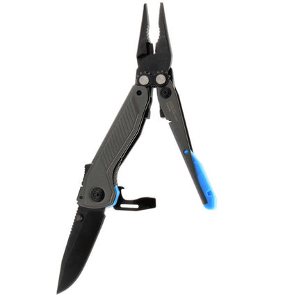 SOG Pliers - Flash MT Black Oxide Steel Clip Point Blade with SS Handle | 29-55-02-41 ,