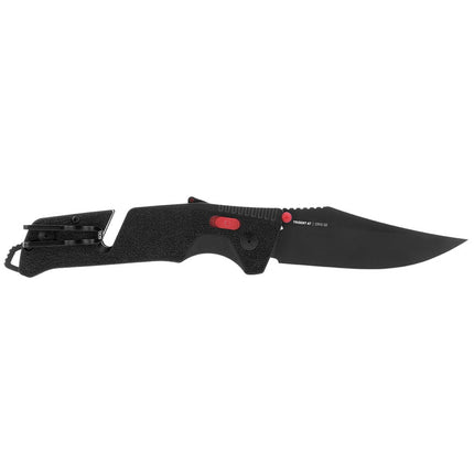 SOG Pocket Knife - Trident AT Steel Blade with Black and Red Handle | 11-12-01-41 ,