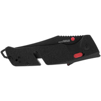 SOG Pocket Knife - Trident AT Steel Blade with Black and Red Handle | 11-12-01-41 ,